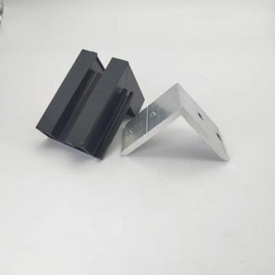 China L Forma de la esquina de soporte de accesorios de fijación de espesor de 5 mm de aluminio de extrusión de perfil conector de ángulo en venta