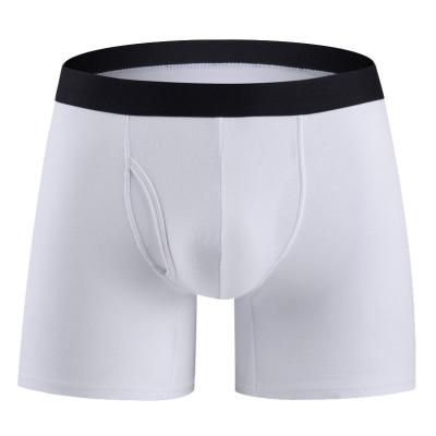 China Extra Wide Leg Plus Size Antibacterial Cotton Wholesale Classic Underwear Long Boxers Shorts Men's Briefs And Boxers for sale
