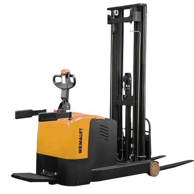China Hotels 500/750/1000/1200kg Battery Operated Automatic Reach Counterbalance Pallet Stacker Reach Forklift for sale