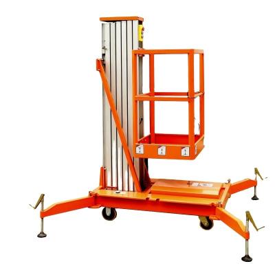 China Aluminum alloy high quality aerial single person platform lift tables lifting aerial work platform for sale