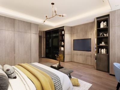 China Minimalist Diagonal Cut TV Wall Kids Wardrobe Wood Grain Stainless Steel Material for sale