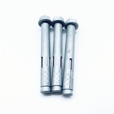 China M10*40 M8-P1.25 Carbon Steel Carbon Steel Zinc Sleeve Anchor With Concrete Flange Nut Anchor for sale