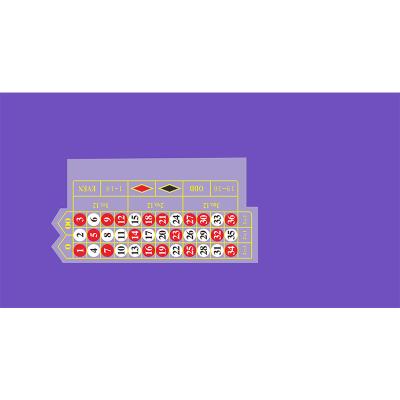 China Customized Roulette Table Tablecloth, Casino Poker Table Game Layout Design for sale
