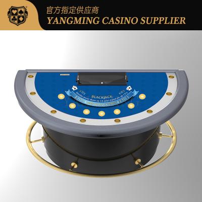 China Luxus-Upgraded Halbrunder Blackjack Tisch für Casino Club Blackjack Poker Tisch zu verkaufen