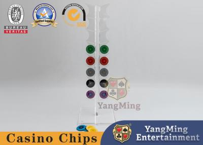China Chips Holder Horizontal Section Roulette-Kasino-Tabellen-Anzeige des Schürhaken-20pcs zu verkaufen