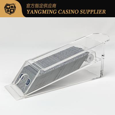 China Calçados de alto concessionário transparentes de 8 decks de alta qualidade Profissional Acrílico Calçados de concessionário de poker para jogos de azar à venda