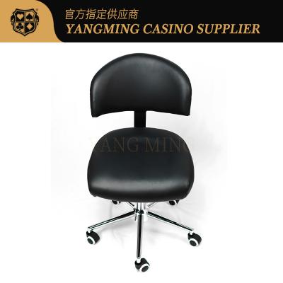 China Todos os Negros Casino Dealer cadeira de poleira de metal pode ser levantado e baixado à venda