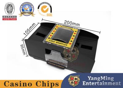 China Poker Vip Club Custom 2 Decks Playing Cards Shoe Battery Manual Standard Cards Shuffler Factory Stock for sale