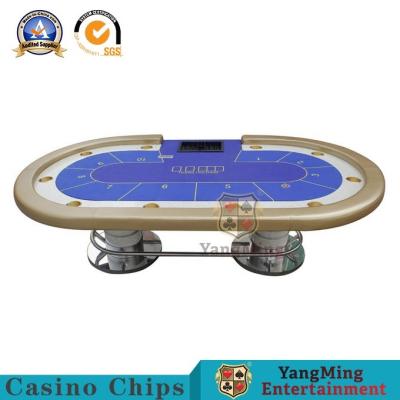 China Ovale Form-Kasino-Schürhaken-Tabelle Texas Hold sie Bakkarat-Quadrat Tbale zu verkaufen