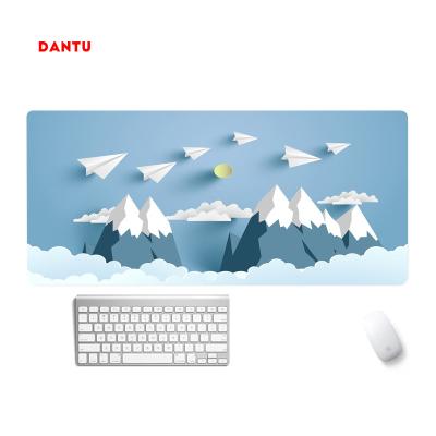 중국 DANTU 사무실용 개인용 책상 패드 슬리프 방지 서블리메이션 인쇄 대형 XXL 마우스 패드 판매용