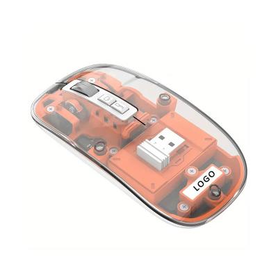 중국 2400 Dpi 백라이트 와이어드 마우스 2.4G 수신기 슈퍼 슬림 커스텀 투명 에르고노믹스 판매용