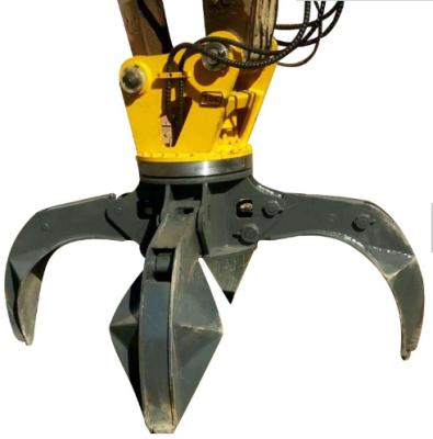 China Construction works SEJIN CE Certificated Scrap Metal Grab Demolition Sorting Grapple For Hydraulic Excavator Grapple for sale