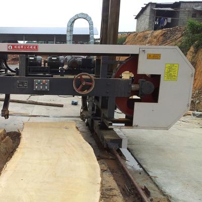 China MJ3709 Horizontal Horizontal Band Saw Machine CNC Sawmill For Log Cutting for sale