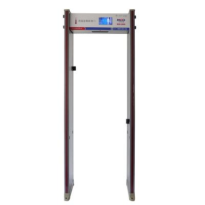China Temperature Gauge MCD-300R IR Body Temperature Thermometer Walk Through Metal Detector H2200*W800*D660mm for sale