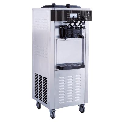 China Automatic 3 Flavors Commercial Ice Cream Making Machine 20-28 L/H Capacity 110-220V/50-60Hz Voltage for Business Yogurt for sale