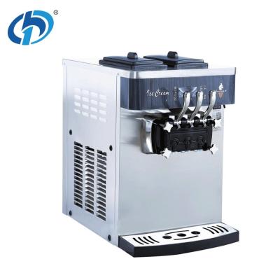 China NYF-8230T Commercial Table Top Soft Serve Ice Cream Machine with Air Pump Three Flavors Refrigerating R22/R410A/R404A for sale