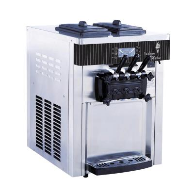 China Ice Cream Machine 20-28L/H Countertop Soft Serve Ice Cream Machine Commercial Icecream Maker Ice Cream Making Machine with Factory Price 6 Quart Capacity and English Operating Language for sale