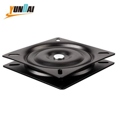 China A Black Powder-Coated Finish Marine Black Seat Swivel I For Boat Seat Wholesale Hot Sale Customizable Motorhome Boat Iron Bracket Seat Swivel for sale