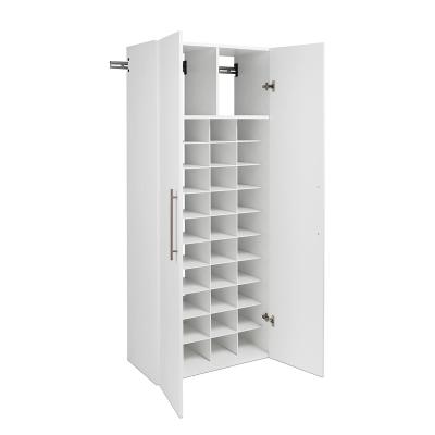 China Eco-friendly Material Wooden HangUps Wall mounted shoe rack Cabinet Storage White shoes cabinet modern wooden furniture storage for sale