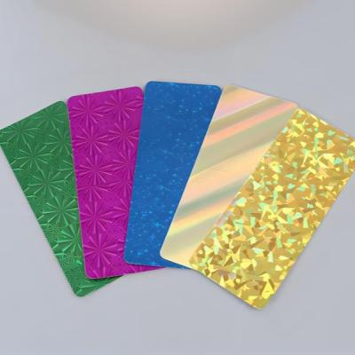 China Resistencia al agua Rollo de papel holográfico de impresión personalizada Resistencia al desgarro en venta