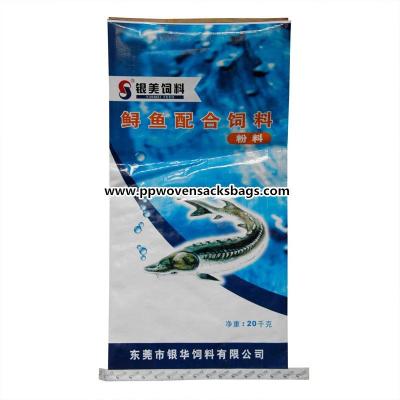 Cina Sacchi dell'imballaggio del fondo laminati film del blocchetto delle borse dell'alimentazione, della farina & della farina di pesce BOPP pp Wover in vendita