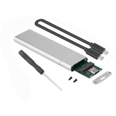 China Drive Case Factory Price Aluminum Shell M.2 NGFF Solid State Portable USB 3.1 SSD High Speed Enclosure for sale