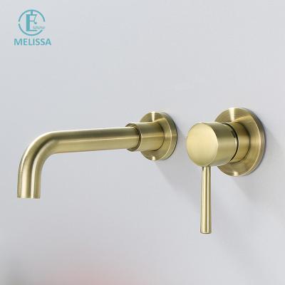 China Sense Faucets Melissa Brass Bathroom Bronze Concealed Hot And Cold Water Cabinet Wall Faucet Basin Faucet for sale