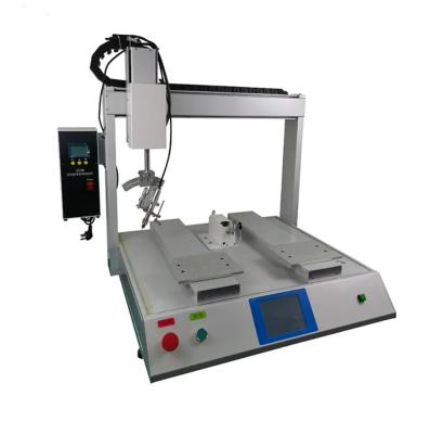 China Máquina de solda automática da plataforma de funcionamento YS-HX542 dois 4-Axis programável com tela táctil inglês à venda