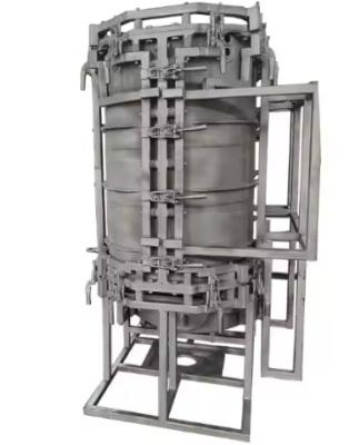 China OEM Rotation Moulding Silver Aluminum Rotary Molding Mold Customized for sale