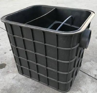 China Kitchen Plastic Underground Water Tank Quadrate Plastic Grease Trap Rural Plastic Oil Trap for sale