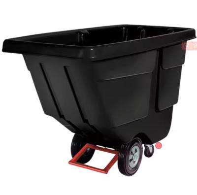China OEM Rotational Molds Polyethylene Industrial Plastic Trolley With Wheels for sale