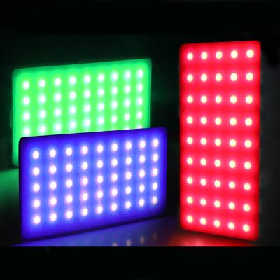 China 360 Degree 360 Degree Aluminum Alloy Power Bank 4000mAh LED RGB Full Color Power Bank 4000mAh Full Color Aluminum Alloy Body Pocket Video Full Color Pocket Light LED Panel Light RGB LEDs for sale