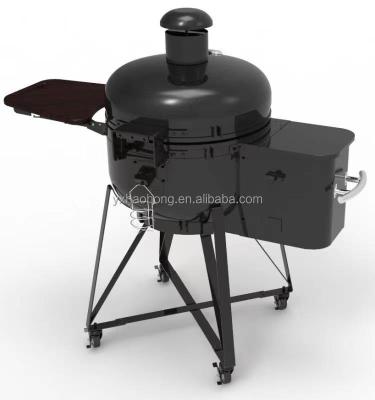 China New 24 Inch Height Adjustable Cookstove Outdoor Ceramic BBQ Kamado Grills With Single Brackets for sale