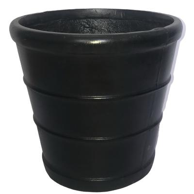 China CLASSIC D38cm Lightweight Cement Bordeaux Ribbed Cone for sale