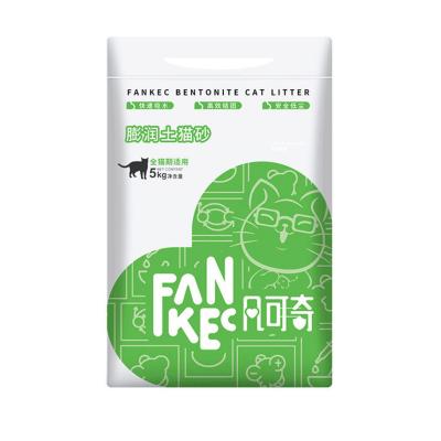 China Sustainable clean and odorless bentonite cat litter for sale