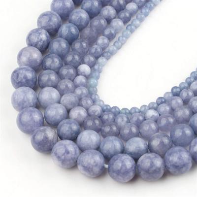 China DIY Jewelry Hand Making Wholesale 2-18mm Angelite Natural Amazonite crystal loose beads for jewelry making for sale