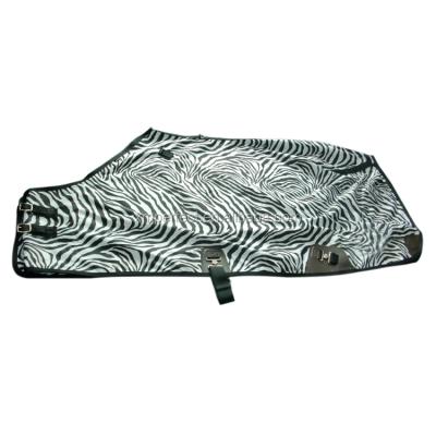 China 600D Polyester Wholes Custom Design Zebra Printing Horse Stable Blankets 600D for sale