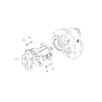 Cina 4651466 PER HITACHI ZX170W-3 ZX190W-3 MOTORE di viaggio MOTORE di viaggio FINAL DRIVE DRIVE GP-FINAL -CON MOTORE in vendita