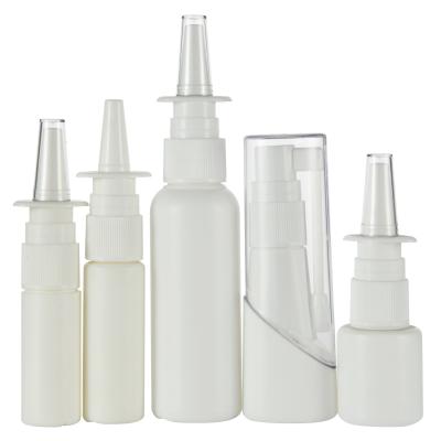 China Collar Material PE 10ml 15ml 20ml 30ml 50ml 100ml PE Plastic Bottle with Sprayer Pump for sale