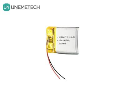 China 3.8V 441718 Batería de iones de litio de polímero de alto voltaje 110mAh para brazalete médico en venta