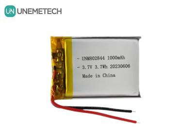 China 3.7V Rechargeable Li-ion Battery 1000mAh 802844 Li-polymer Battery for Small Household Appliance for sale