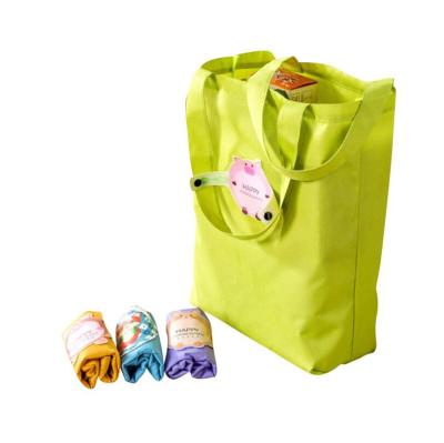 China 100% Custom Durable Multifunctional Reusable Grocery Bags HZAILU Supermarket Foldable Shopping Bags Good Quality Eco-friendly Polyester Roll-up Bags for sale