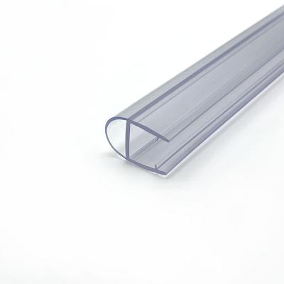 China High End Quality Bathroom Glass One Shape Water Blocking Strip For Bathroom Glass Shower Sealing Gap 1 To 6mm PVC Water Restraining Strip for sale