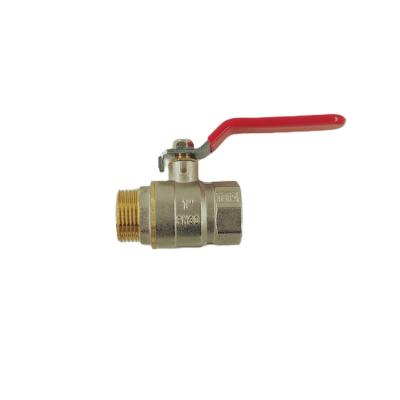 China Threaded Connection Fip Brass Ball Valve PTFE Seal Compact Design for sale