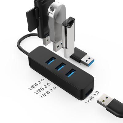 China New Arrival USB 3.0 Compatible 5Gbps Laptop 4 Ports Mini USB 3.0 Hub High Speed USB 3.0 Hub For Travel MYH024-A for sale