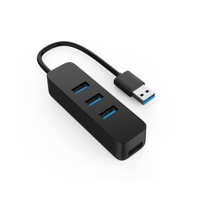 China New High Speed Usb 4 Hub Port Laptop Notebook 5gbps Mini Usb 3.0 Black Usb Hub MYH024-A for sale