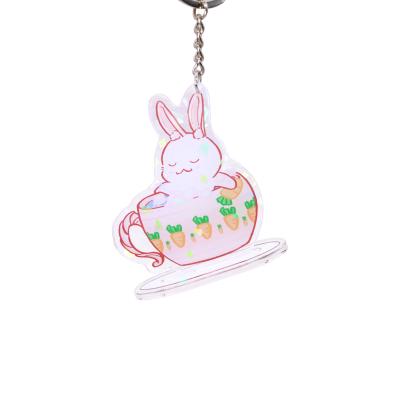 China Eco-Friendly Custom Double Sided Anime Clear Key Chain Charm Standee Custom Printed Double Board Acrylic for sale