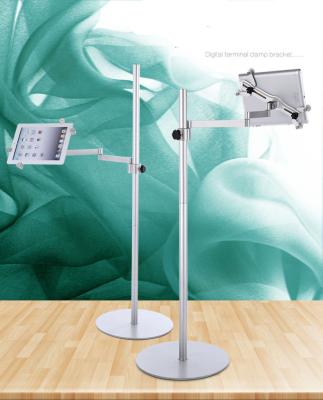 China Aluminum Home Adjustable Tablet Floor Stand Holder For Mobile 4-10