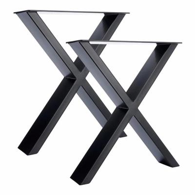 China Modern dining x shaped Hardware Furniture dining table legs Metal Table Legs for sale