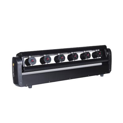 China Garden 500MW Red Color 6 Eye Led Moving Laser Head Light Disco Laser Light for sale